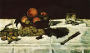 Edouard Manet Still Life Fruit on a Table oil painting on canvas